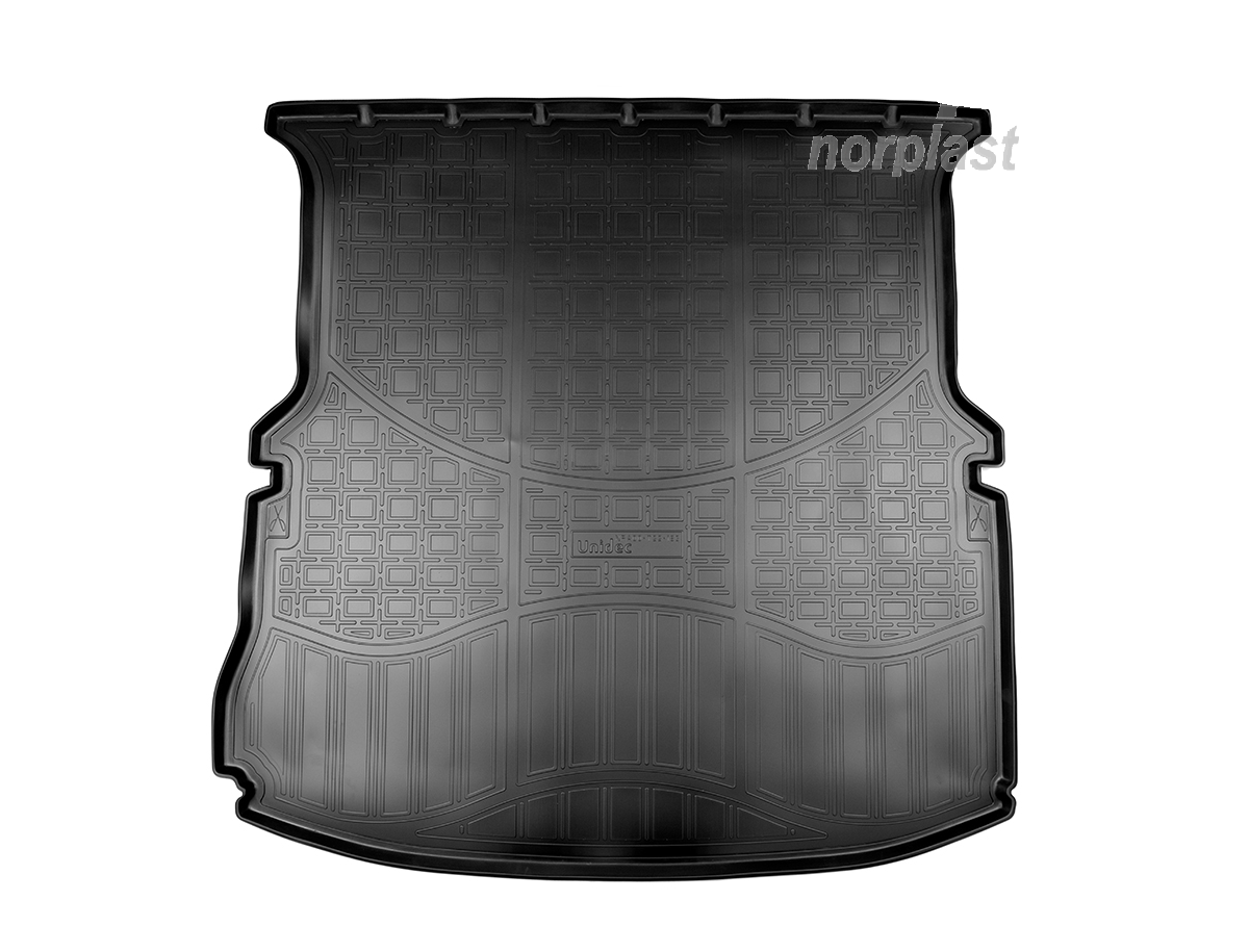 Коврик в багажник NORPLAST, черный, полиуретан (сложенный 3 ряд)
