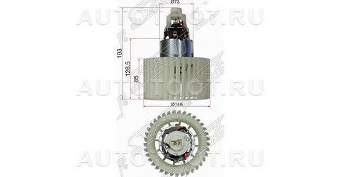 Мотор отопителя салона - ST4A0959101A SAT для AUDI 100, AUDI A6