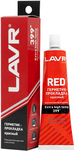 Герметик красный LAVR высокотемпературный 85г