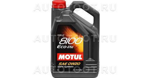 0W-20 MOTUL 8100 Eco-lite Масло моторное синтетическое 4 литра -   для 
