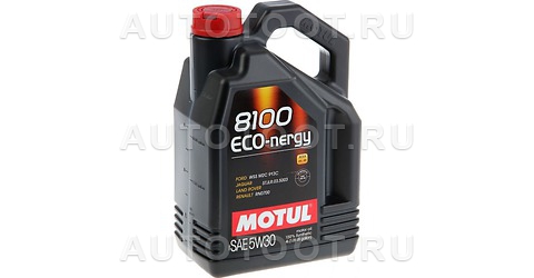 0W-30 Масло моторное синтетическое 8100 ECO-NERGY 1л - 102793 MOTUL для 