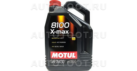 0W-30 Масло моторное синтетическое 8100 X-max 5л - 106571 MOTUL для 