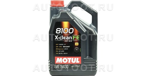 5W-30 Масло моторное синтетическое 8100 X-clean EFE 4л - 109171 MOTUL для 