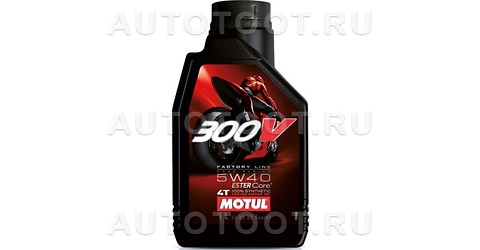 10W-40 масло моторное синтетическое 300V 4T Factory Line Road Racing 1л - 104118 MOTUL для 