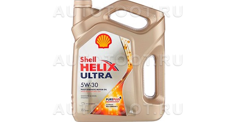 Масло моторное синтетическое 5W-30 SHELL Helix Ultra A3/B4 4л - 550046387 SHELL для 