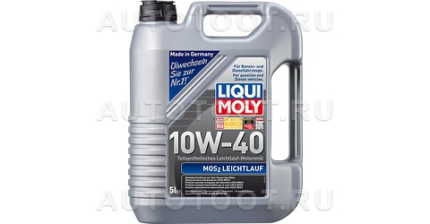 10W-40 Масло моторное полусинтетическое MoS2 Leichtlauf , 5л -   для 