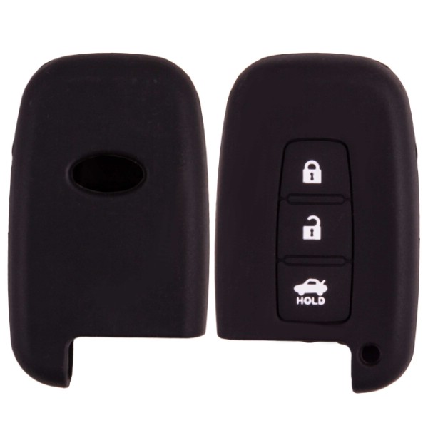 KIA Чехол на ключ автомобильный SKYWAY силиконовый для KIA(FOLD 3 кнопки)