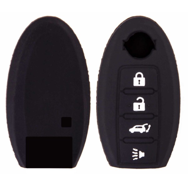 NISSAN Чехол на ключ автомобильный SKYWAY силиконовый для NISSAN (4 кнопки)