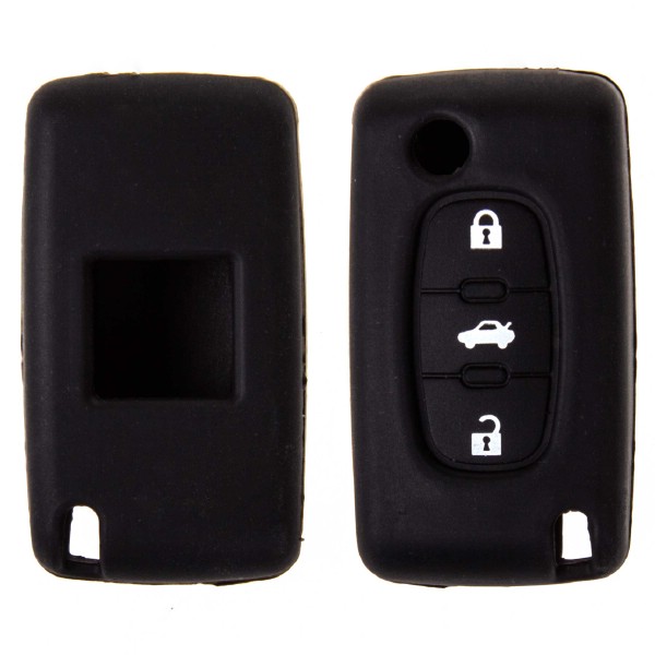 PEUGEOT Чехол на ключ автомобильный SKYWAY силиконовый для PEUGEOT(307/408 /407/607)3 кнопки