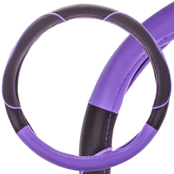 Оплетка SKYWAY Combo-4 L Черно/Фиолетовая экокожа