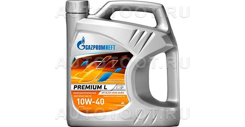 10W-40 Масло моторное Gazpromneft Premium L полусинтетическое 4л -   для 