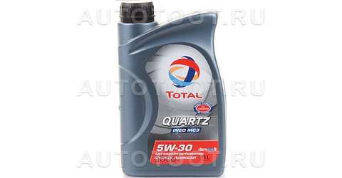 5W-30 Масло моторное синтетическое QUARTZ INEO MC3 5W-30, 1 - 10250301 TOTAL для 