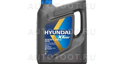 5W-30 Масло моторное синтетическое Diesel Ultra 5W-30, 4л - 1041222 HYUNDAI Oilbank XTeer для 