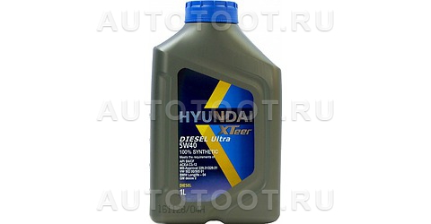 5W-40 Масло моторное синтетическое Diesel Ultra 5W-40, 1л - 1011223 Kia/Hyundai для 