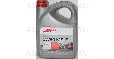 5W-30 Масло моторное синтетическое ORIGINAL MS-F 5W-30, 5л - 5W30MSF5LORIGINAL PATRON  для 