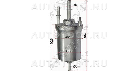 Фильтр топливный - LF1015 LYNXauto для AUDI A1, SKODA OCTAVIA, VOLKSWAGEN PASSAT