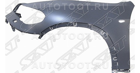 Крыло левое (с отверстием под повторитель, под омыватель, пластик) - STBM70016A2 SAT для BMW X5