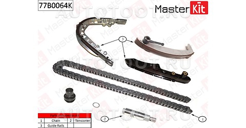 Ремкомплект цепи ГРМ без шестерни - 77B0064K Master KiT для BMW 5SERIES
