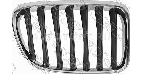 Решетка радиатора правая хром-черная -   для BMW X1