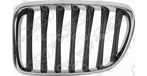 Решетка радиатора левая хром-черная -   для BMW X1