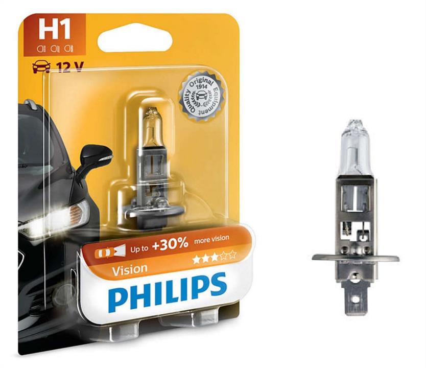 Лампа H1 Philips +30% в блистере