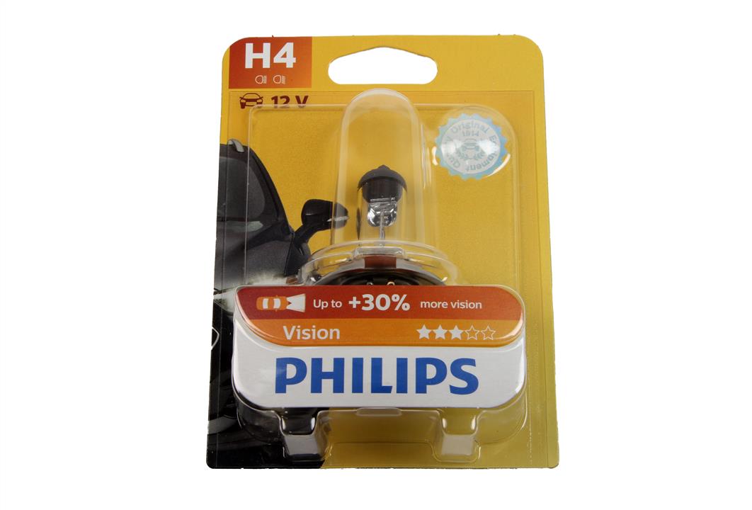 Лампа H4 Philips +30% в блистере