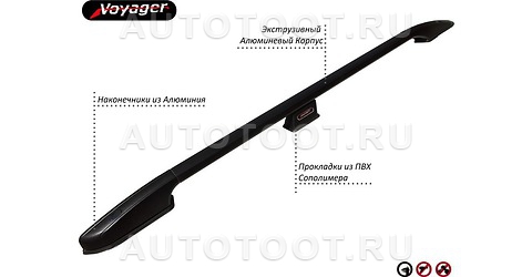 FIAT DOBLO I (CLASSIC) BLACK Alum Voyager -   для 