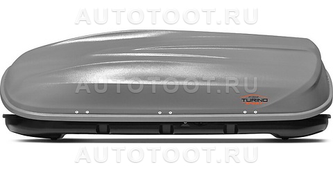 480л Бокс-багажник на крышу Аэродинамический Серый Turino Sport ДВУСТОРОННЕЕ открывание -   для 