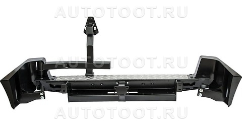 УАЗ Патриот (2005-2014) Бампер РИФ силовой задний с квадратом под фаркоп и калиткой стандарт -   для 