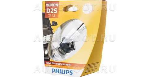 Лампа ксеноновая D2S PHILIPS Vision 4400K 85V 35W, 1 шт - 85122VIS1 PHILIPS  для 