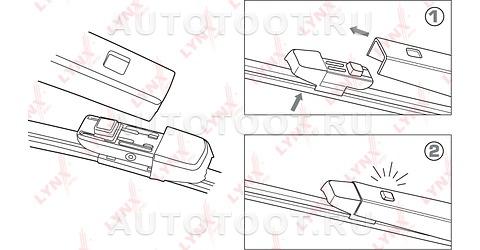 330мм (13") Щётка стеклоочистителя задняя LYNX тип 1 - Артикул LR33K - Производитель LYNXauto - Фото, Отзывы, Цены 