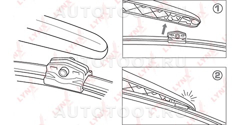 330мм (13") Щётка стеклоочистителя задняя LYNX тип 2 - Артикул LR33N - Производитель LYNXauto - Фото, Отзывы, Цены 