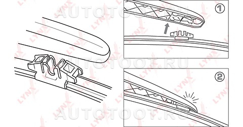 380мм (15") Щётка стеклоочистителя задняя LYNX тип 4 - Артикул LR38V - Производитель LYNXauto - Фото, Отзывы, Цены 
