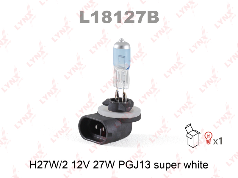 Лампа H27W/2 12V SUPER WHITE LYNXauto