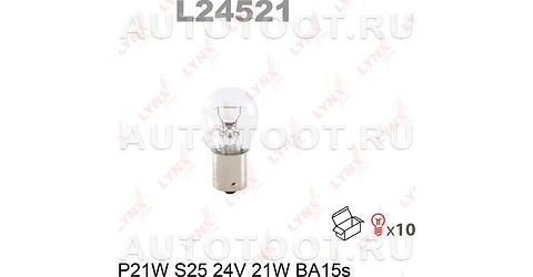 Лампа P21W 24V BA15S LYNXauto - L24521 LYNXauto для 