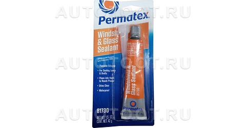 Герметик для заделывания протечек люков, стекол и фар, прозрачный силиконовый, 42 гр - 81730 PERMATEX для 