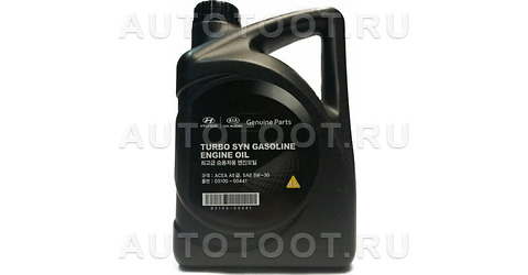 Масло моторное синтетическое Kia/Hyundai Turbo SYN Gasoline 5W-30 4л - 0510000441 Kia/Hyundai для 