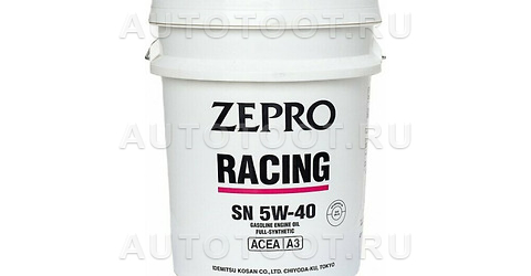 5W-40 моторное масло Idemitsu Zepro Racing 20л. -   для 