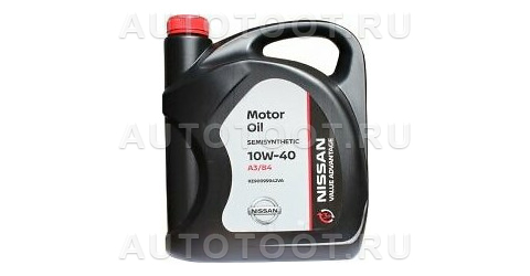 10W-40 моторное масло полусинтетика Nissan Value Advantage 5л -   для 