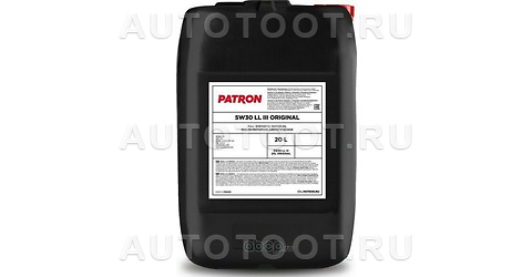 5W-30 масло моторное синтетическое ORIGINAL MS-F , 20л - 5W30MSF20LORIGINAL PATRON  для 