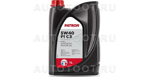 5W-40 масло моторное синтетическое 1л -для легковых автомобилей - 5W40PIC31LORIGINAL PATRON  для 