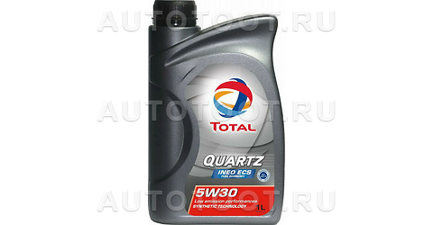 5W-30 масло моторное синтетическое QUARTZ INEO ECS, 1л - 166252 TOTAL для 