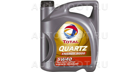 5W-40 масло Total Quartz 9000 Energy SN/CF 4л - 10220501 TOTAL для 
