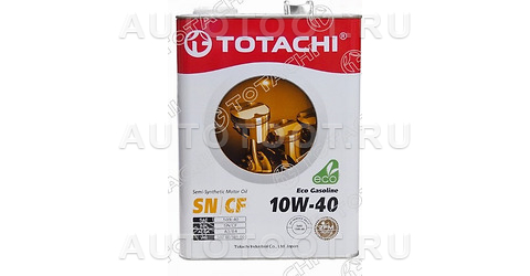10W-40 масло моторное полусинтетическое Eco Gasoline, 4л - 4589904934919 TOTACHI  для 