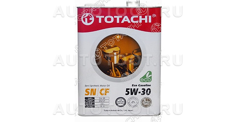 5W-30 масло моторное полусинтетическое Eco Gasoline, 4л - 4589904934865 TOTACHI  для 