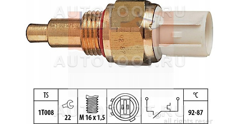 Датчик включения вентилятора - TS2709 vernet для HONDA ACCORD