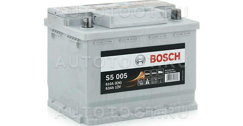 Аккумулятор BOSCH 63Ah 610A обратная полярность(-+) -   для 