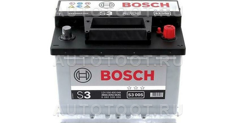 Аккумулятор BOSCH 56Ah 480A обратная полярность(-+) -   для 