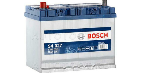 Аккумулятор BOSCH 70Ah 630A прямая полярность(+-) - 0092S40270 BOSCH для 