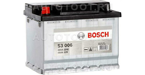 Аккумулятор BOSCH 56Ah 480A прямая полярность(+-) -   для 